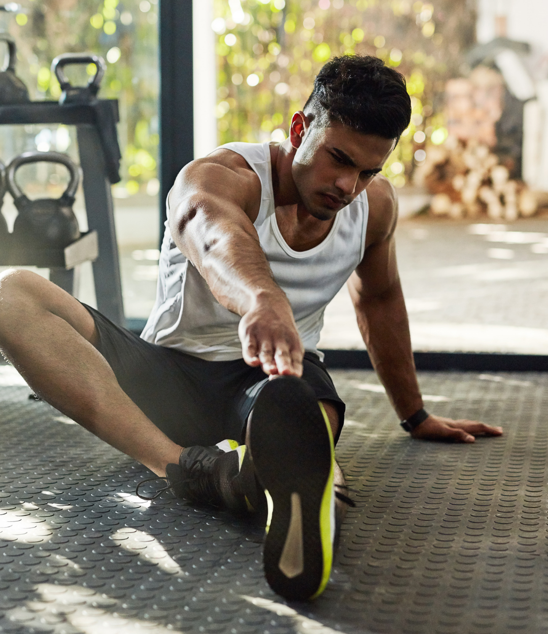 Man Stretching